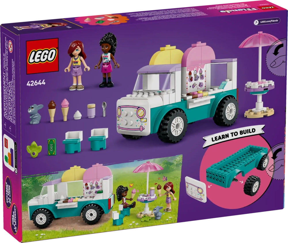 Конструктор LEGO Friends 42644 Грузовик с мороженым в Хартлейк-сити