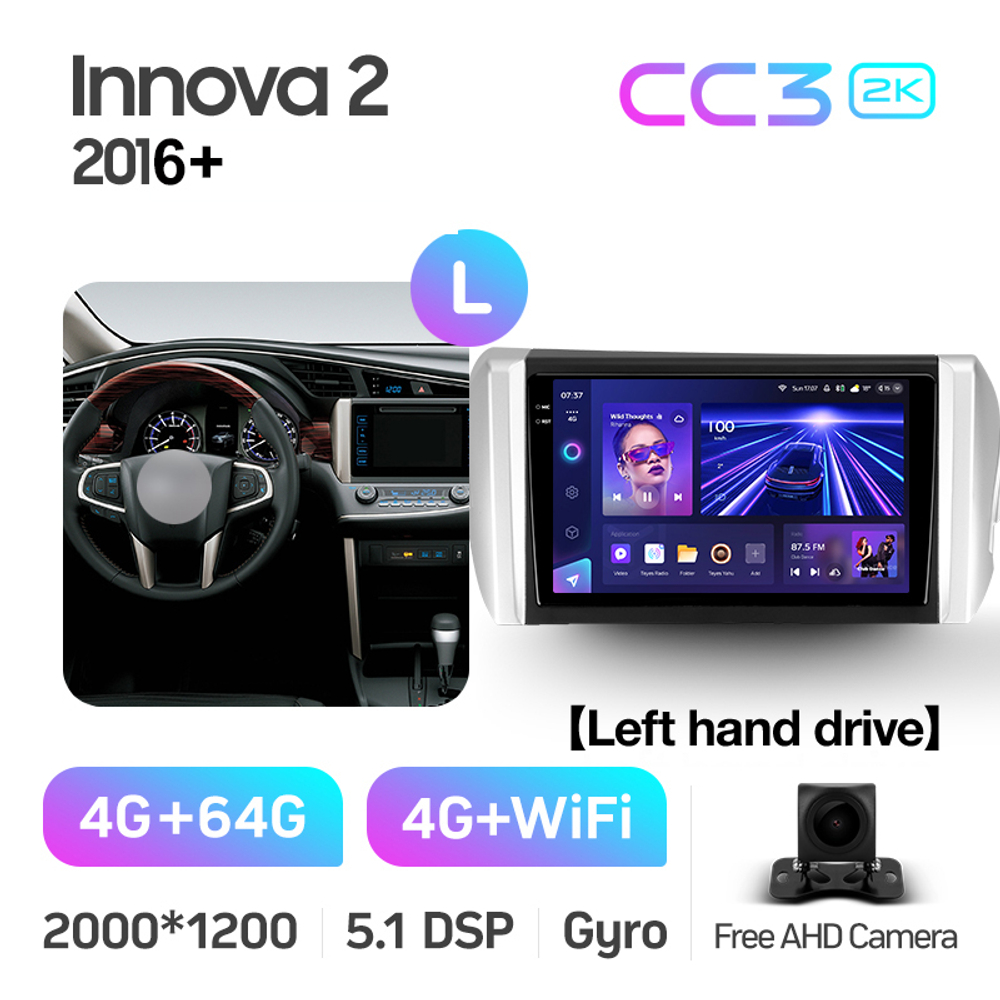 Teyes CC3 2K 9"для Toyota Innova 2016+