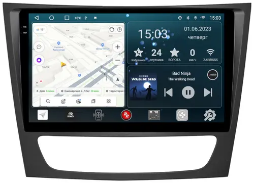 Магнитола для Mercedes-Benz E (W211) 2002-2010, CLS W219 - RedPower 568 Android 10, Быстрая, QLED+2K, CarPlay, SIM-слот