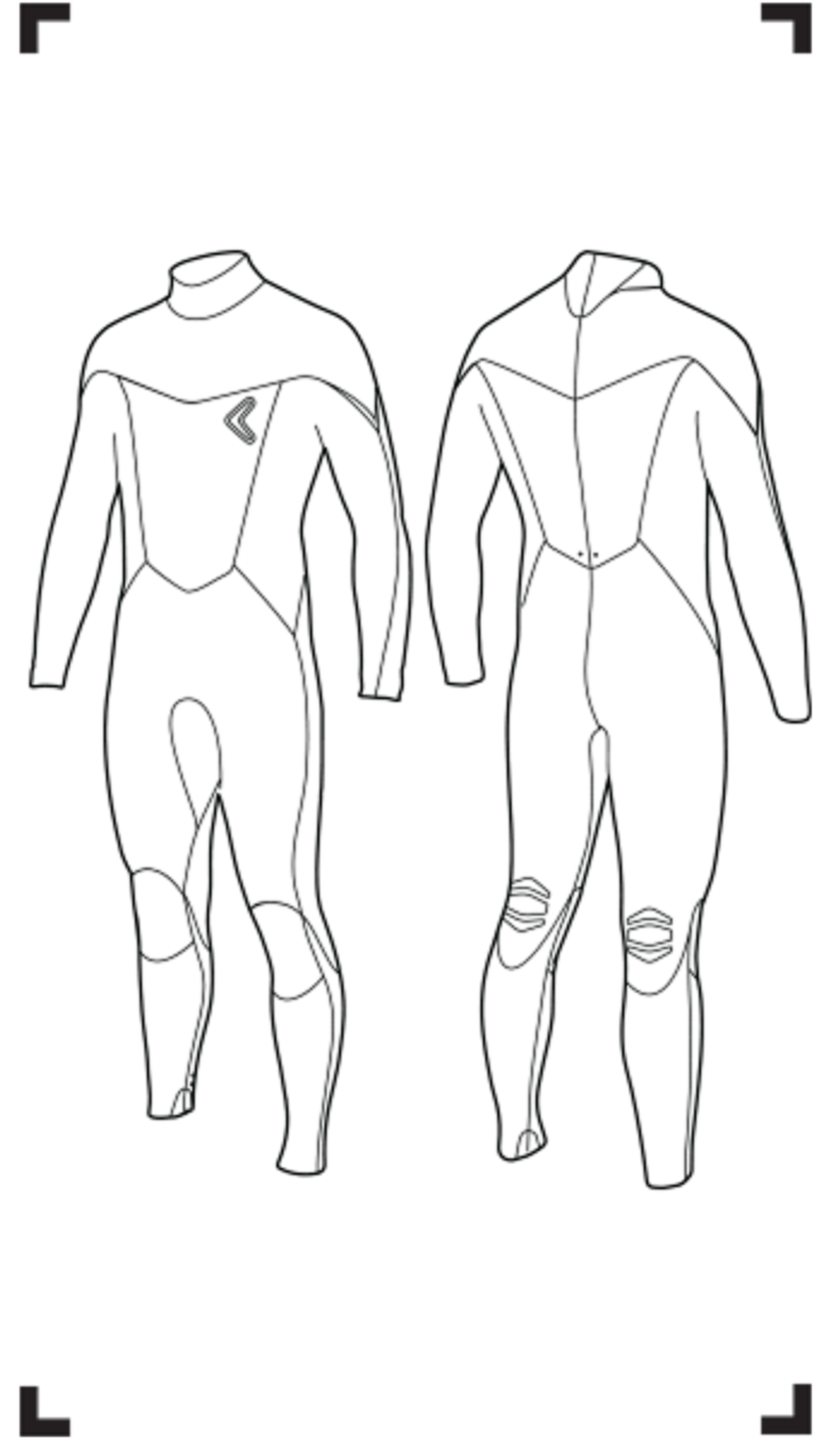 Гидрокостюм SEVERNE мужской длинный WETSUITS EXO - SHORT SLEEVE / LONG LEG - 2/2