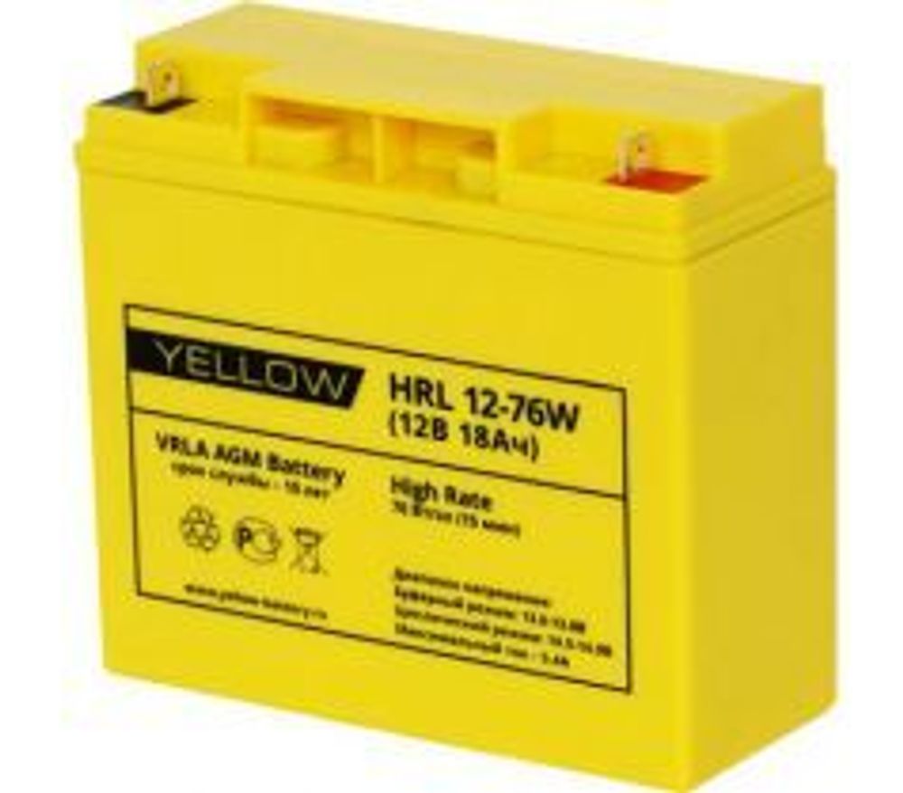 Аккумулятор YELLOW HRL 12-380W | 100 Ач | 12В AGM