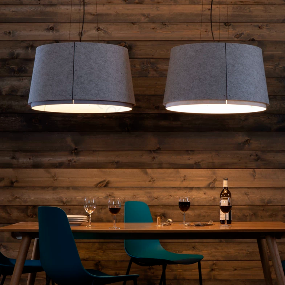 Chandelier  Acoustic Empire Shade by LightArt