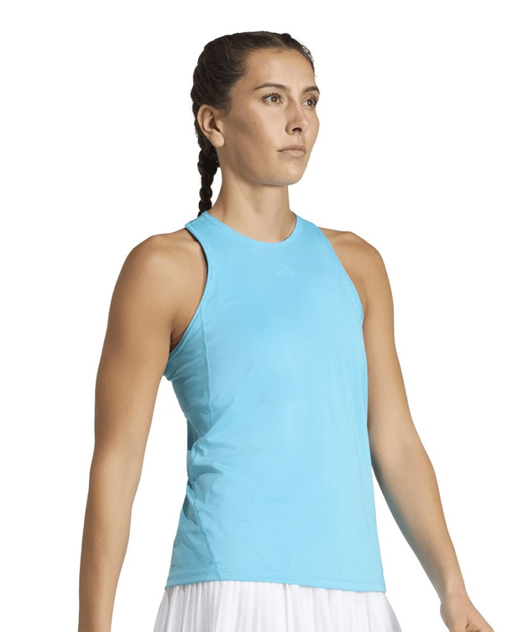 Женский топ теннисный Adidas Climacool Club Tennis Tank - signal cyan