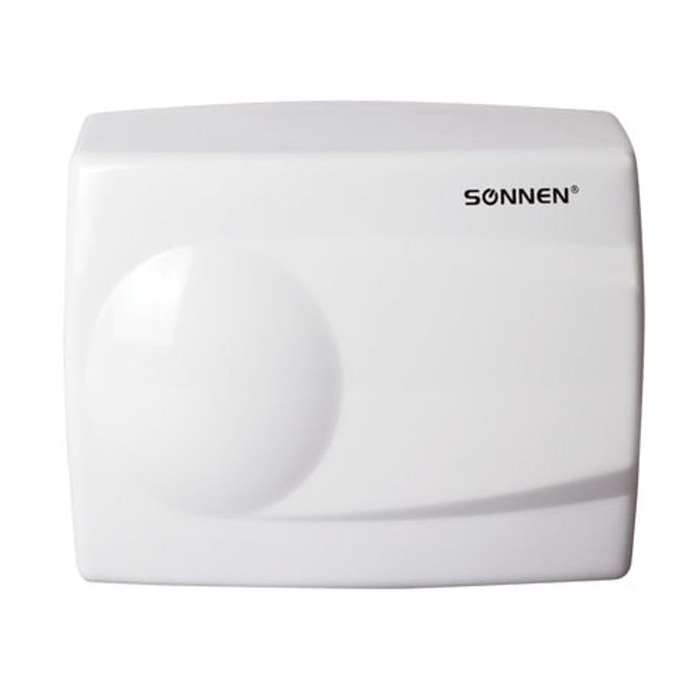 Сушилка для рук SONNEN HD-298, 1500 Вт, металлический корпус, антивандальная, белая, 604193