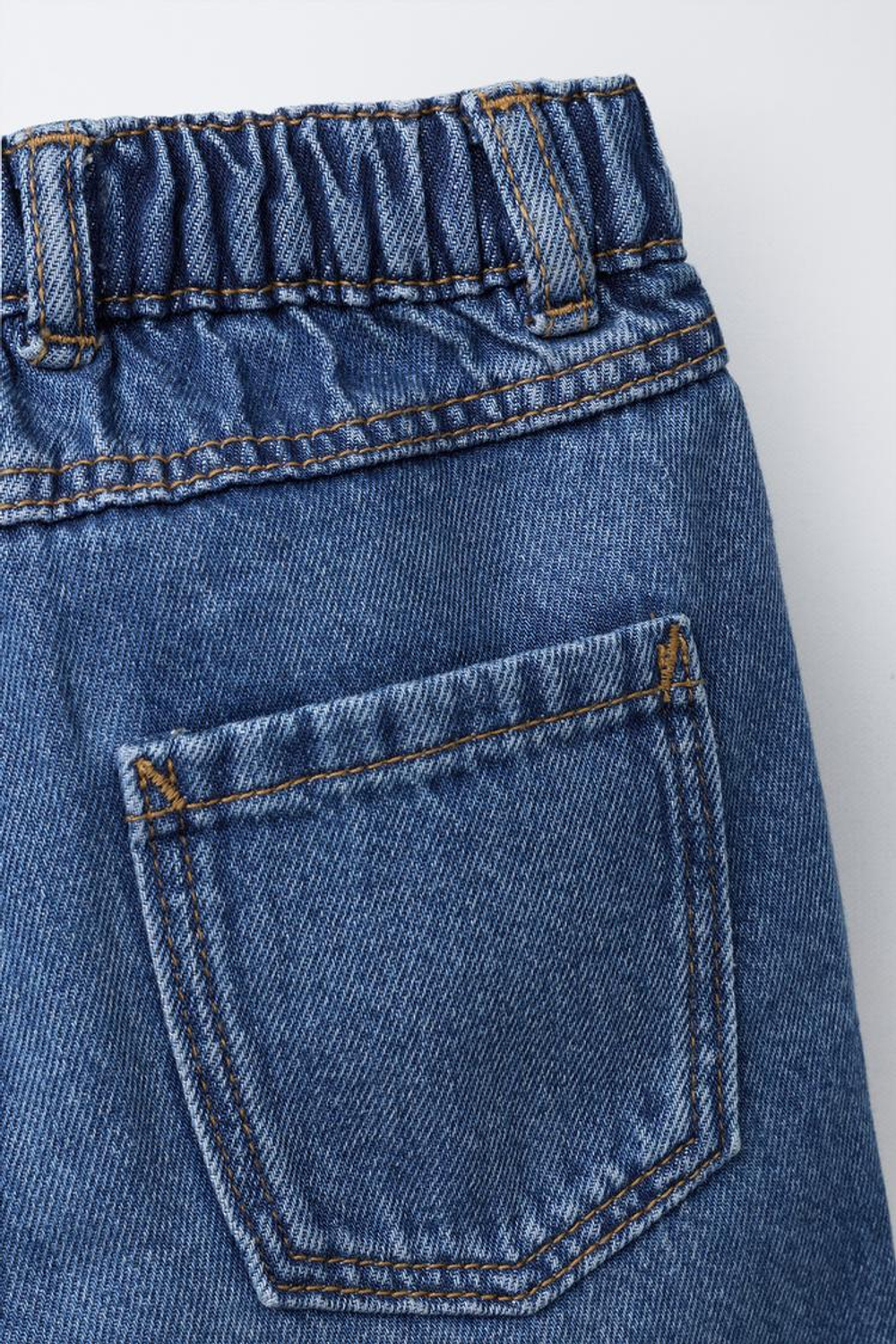 ZARA ДЖИНСОВЫЕ ШОРТЫ BAGGY, ИНДИГО