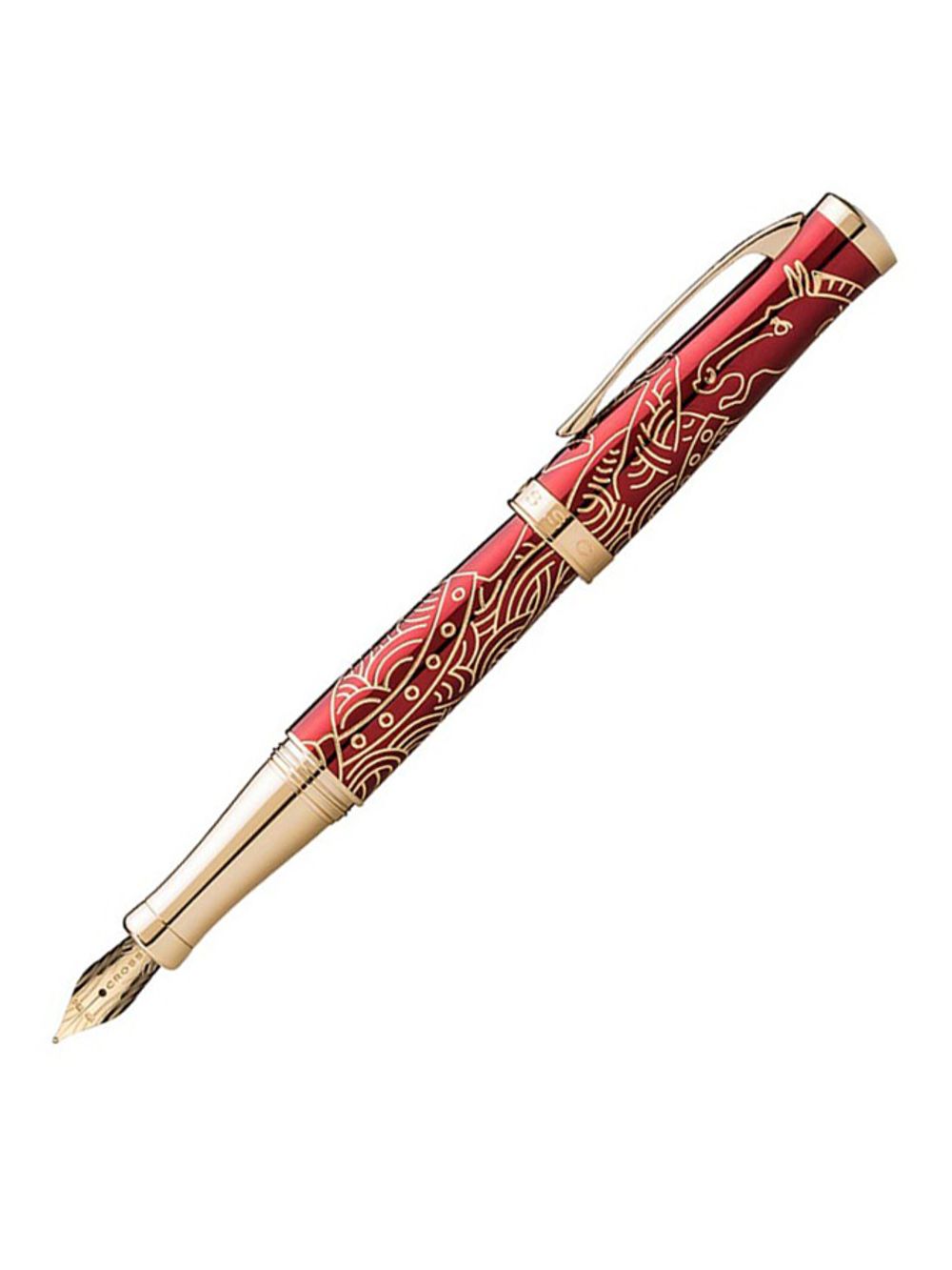 Cross Sauvage Horse Limited Red перо M 18Ct (AT0316-16MD)