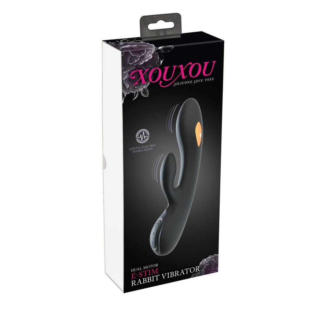 Вибратор XouXou E-Stim Rabbit с электростимуляцией