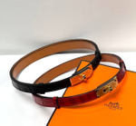 Ремень Hermes из кожи крокодила