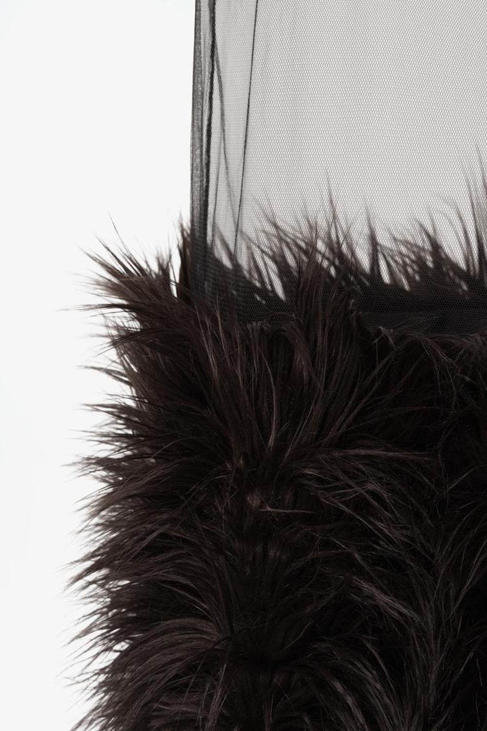 ZARA X JOHN GALLIANO ПЛАТЬЕ МИДИ ИЗ ПОЛУПРОЗРАЧНОЙ ТКАНИ, ЧЕРНЫЙ