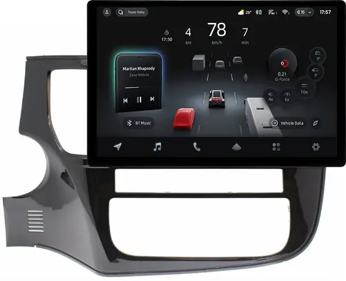 Магнитола для Mitsubishi Outlander 3 2012-2022 (левый руль, рамка 10) - Teyes CC4-PRO монитор 13" 2K QLED на Android 13, Быстрейшая, Snapdragon 778G, ИИ, CarPlay, DSP, 4G SIM-слот