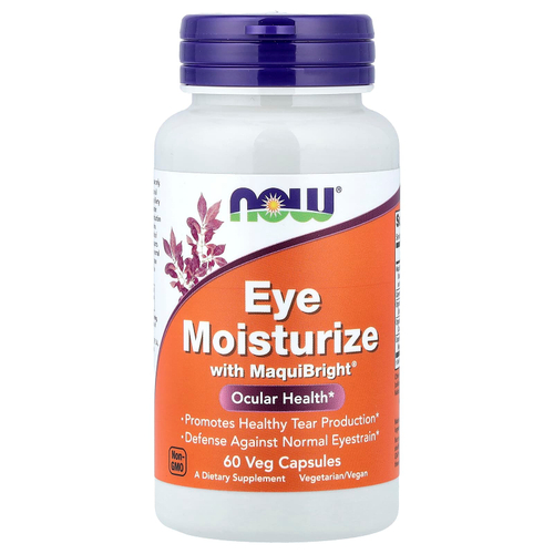 NOW Foods, увлажнение глаз с MaquiBight®, 60 растительных капсул