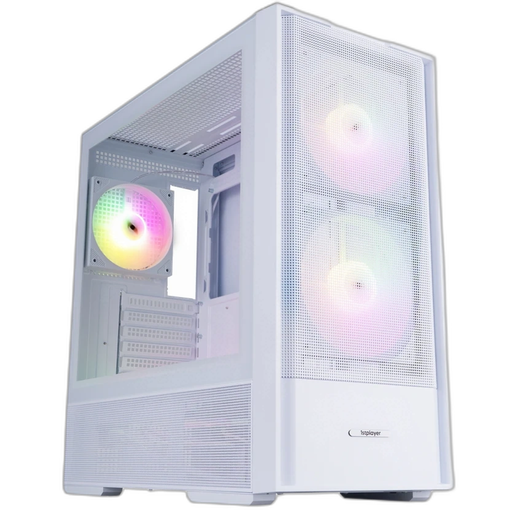 Корпус 1STPLAYER AU7 ARGB White (AU7-WH-2FA7-14-W-2FA7R-W-1FA7-W)