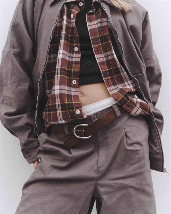 Куртка Zip-Up Shirt Jacket Shark Skin серая - фото 5