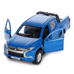 Модель ин. мет. "Mitsubishi L200" 13см, двери, багаж, синий, коробка L200-12-BU (Технопарк)