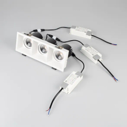 Светильник MS-FLOW-BUILT-S230x85-3x6W Day4000 (WH, 38 deg, 230V) (Arlight, IP20 Металл, 5 лет) 060931