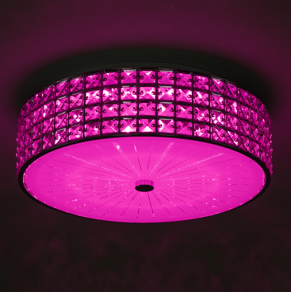Citilux Портал CL32415G1 LED RGB Люстра хрустальная с пультом Хром