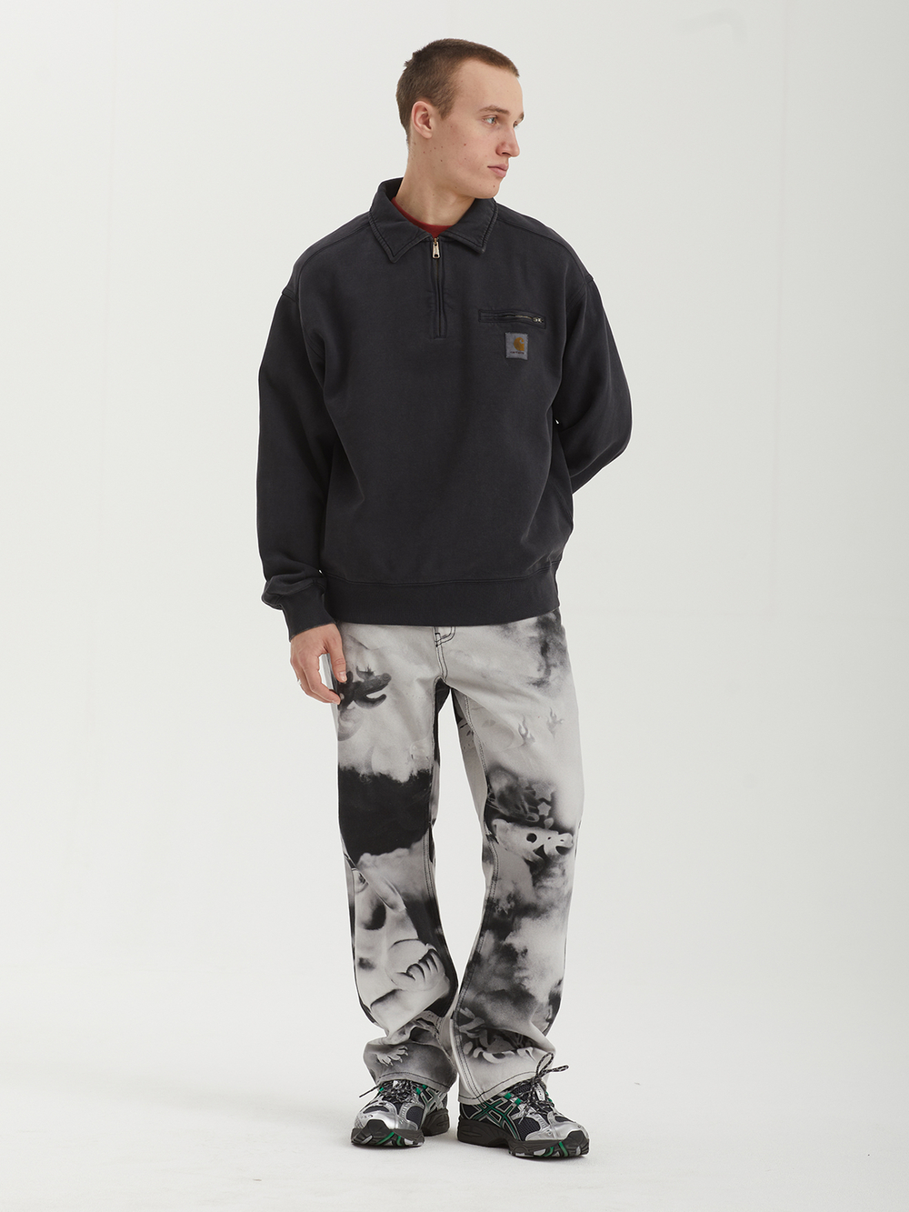Мужская Толстовка Half Zip Detroit