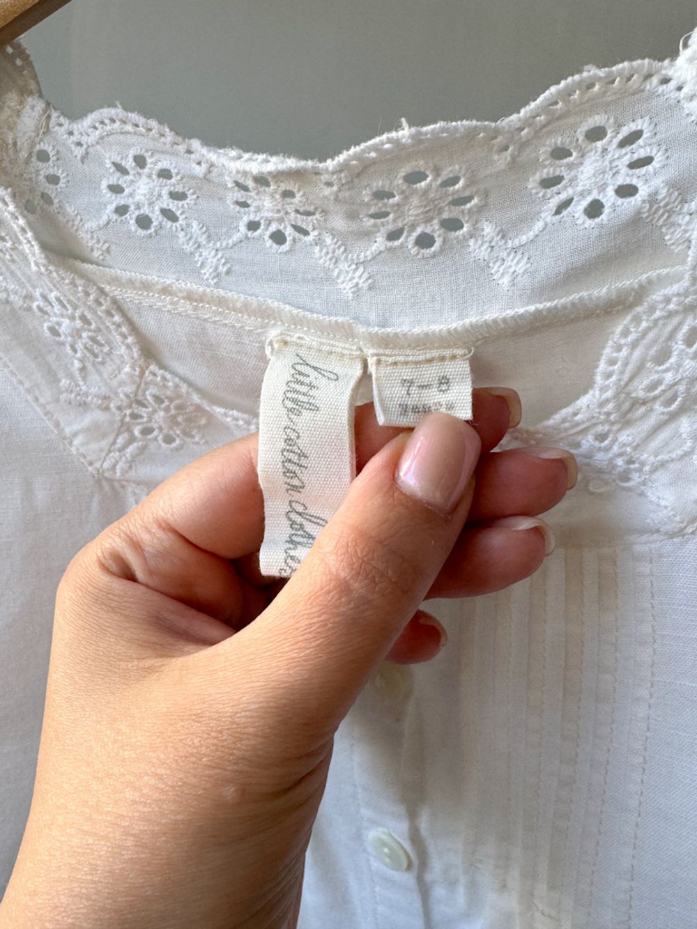 Блуза из хлопка и льна Little Cotton Clothes, 122