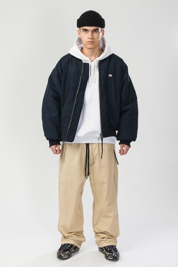 Бомбер Зимний Bomber Wide Navy - фото 2