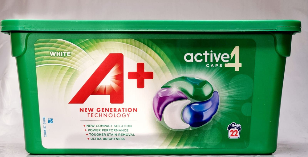 Капсулы для стирки A+ COLOR Caps Active4 4в1, для цветного белья 22 шт (Из Финляндии)
