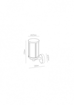Уличный настенный светильник Arte Lamp TORONTO A1036AL-1BK