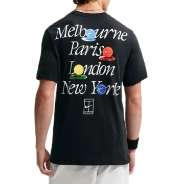 Мужская теннисная футболка Nike Court Dri-Fit Tennis - black