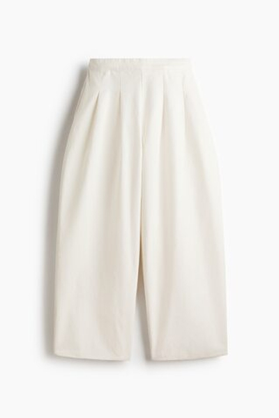 Хлопковые брюки с бочкообразными штанинами - H&M