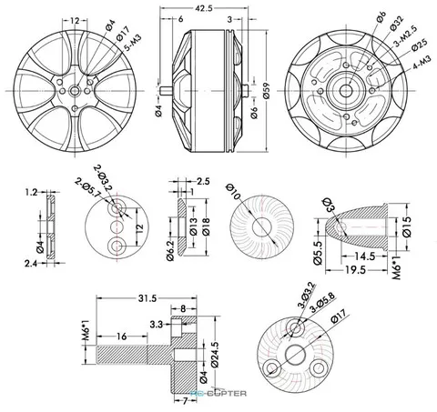 T-Motor MN5212 KV420