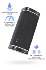 Черный перезаряжаемый мастурбатор Calor (Цвет: черный)