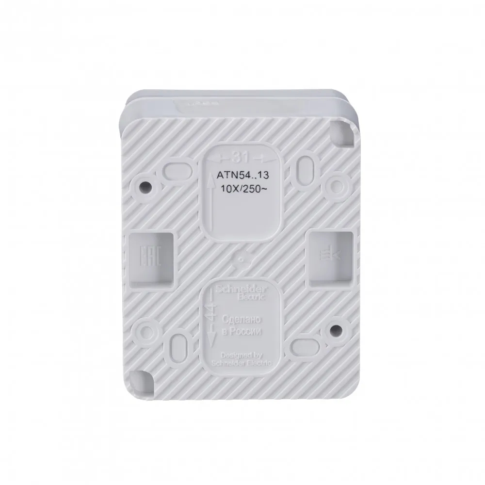 ATLASDESIGN PROFI IP54 О/У 1-клавишный ВЫКЛЮЧАТЕЛЬ с подсветкой, сх.1а, 10АХ, БЕЛЫЙ