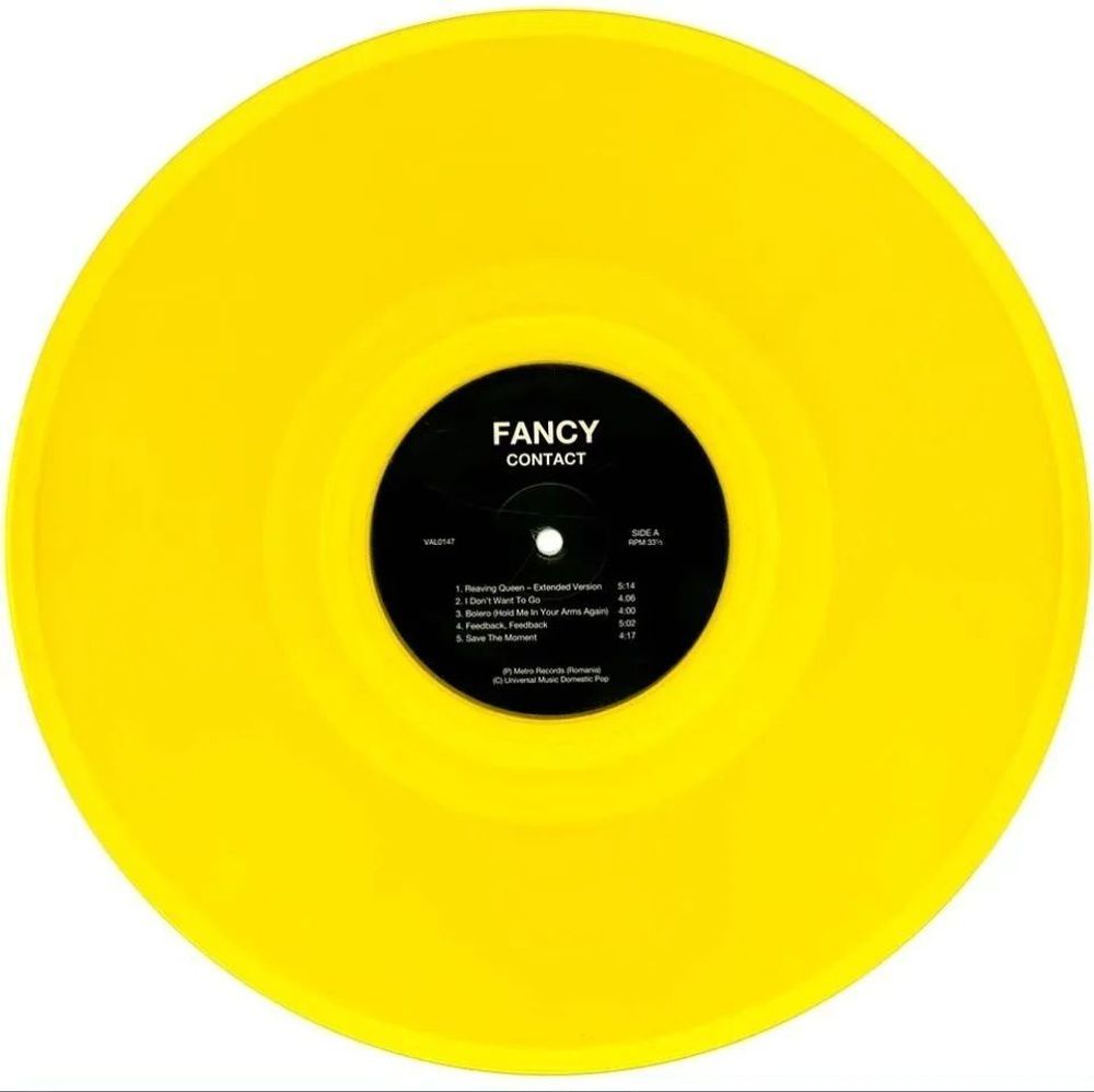 Fancy. Contact. Transparent Yellow (LP) новая запечатанная виниловая пластинка