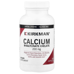 Kirkman Labs, хелатный бисглицинат кальция, 200 мг, 120 капсул