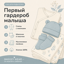 Что из одежды выбрать для малыша на первые месяцы жизни: гид от SMOOZY WEAR