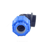 Отвод компрессионный ПЭ Дн 50х2"х90гр ВР Ру16 ТПК-АКВА 50025002