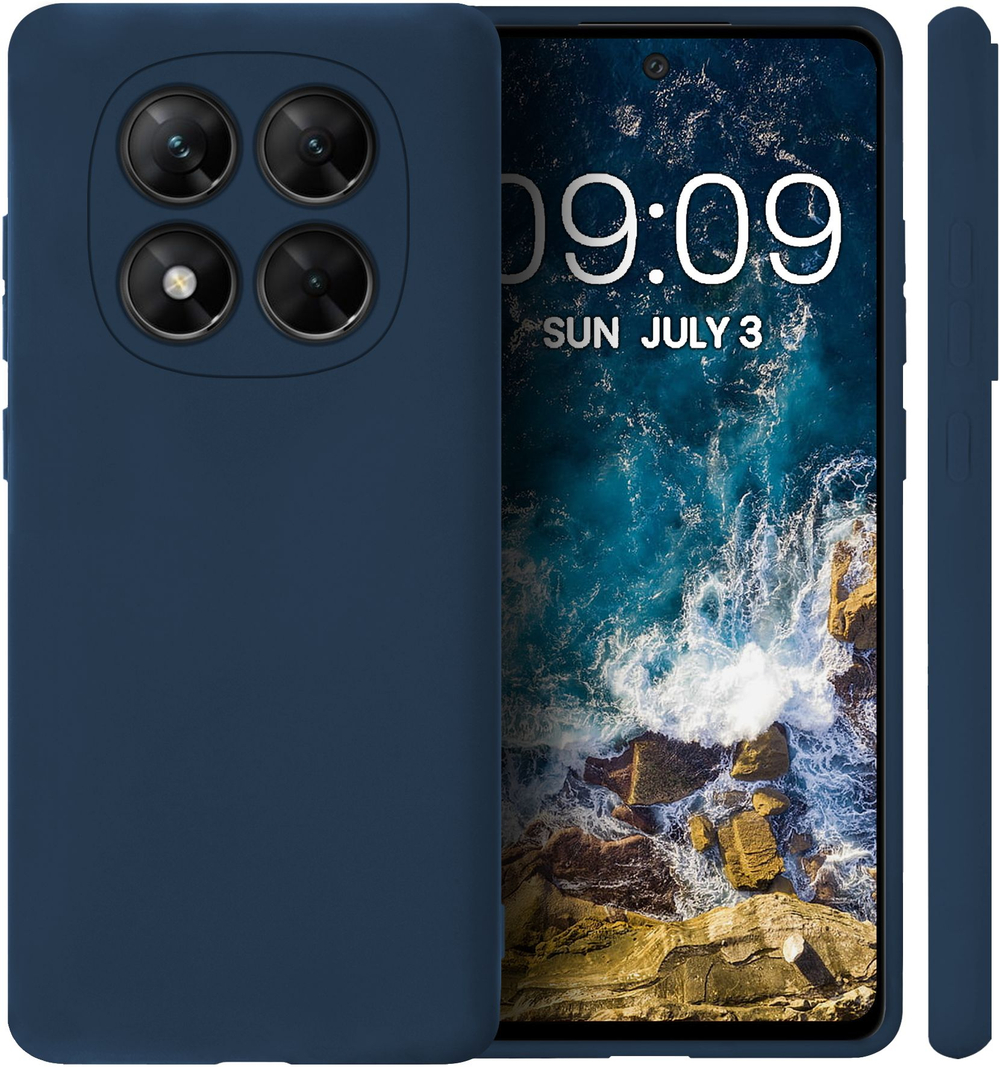 Мягкий Soft Touch чехол из силикона для XIAOMI POCO X7 (не PRO!) / REDMI NOTE 14 PRO 5G с бархатной подкладкой