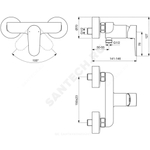 Смеситель для душа одноручный TYRIA Ideal Standard BC156AA