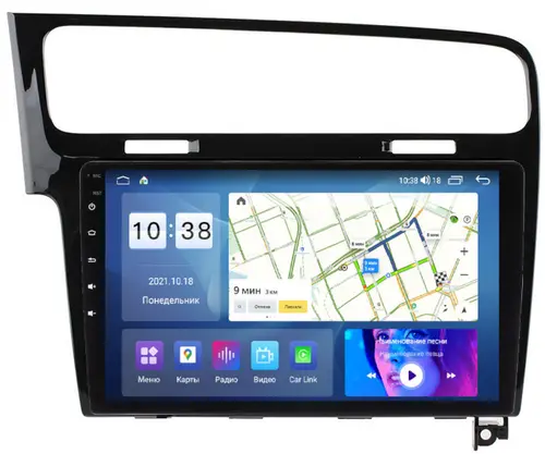 Магнитола для Volkswagen Golf 7 2012-2020 - Parafar PF257LUX2UHD на Android 13, Быстрая, QLED, CarPlay, 4G SIM-слот