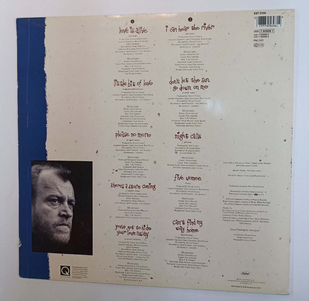 Винтажная виниловая пластинка LP Joe Cocker Night Calls (Germany 1991)