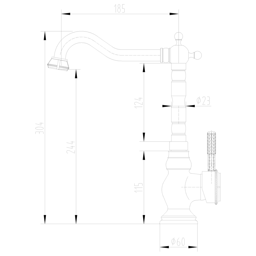 Смеситель  Lemark Jasmine LM6645B для кухни