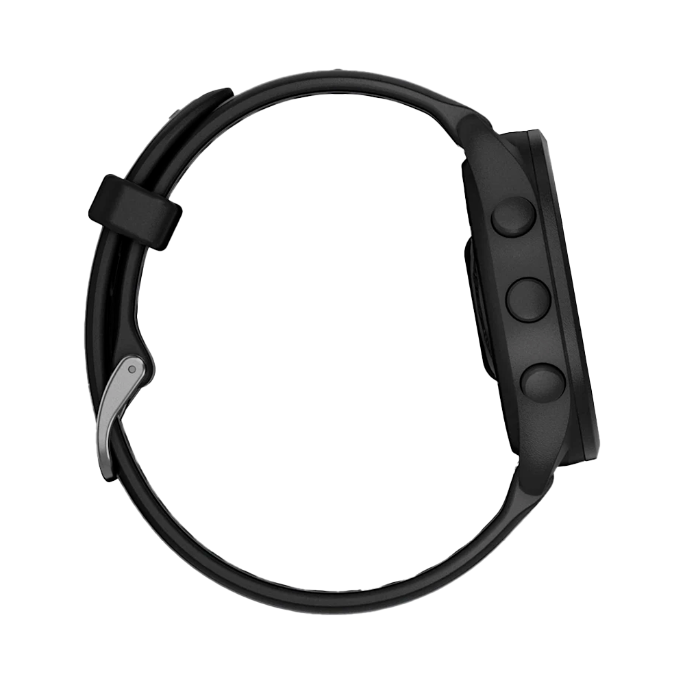 Умные часы Garmin Forerunner 165 Music, 43mm, Black/Slate Gray (010-02863-30)