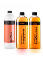 Shine Systems набор для трехфазной мойки GlossProtection + автошампунь OrangeBomb + EuroWash 900мл