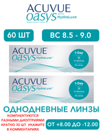 Однодневные контактные линзы Acuvue Oasys 1-Day (комплект 60 линз)