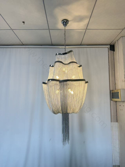 Pendant design lamp Stream by Terzani Atlantis 3 (silver)