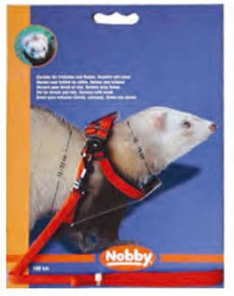 Шлейка для грызунов КРАСНАЯ Nobby Шлейка для грызунов КРАСНАЯ Nobby