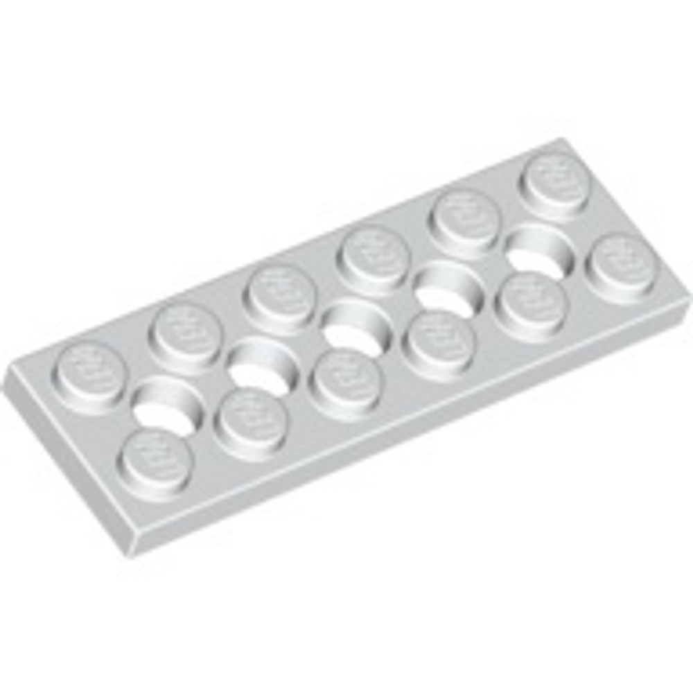 Lego Плитка 2x6 с 5 отверстиями (белый) 32001 / 4527947