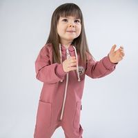 Комбинезон с капюшоном "Пепельная роза" облегченный