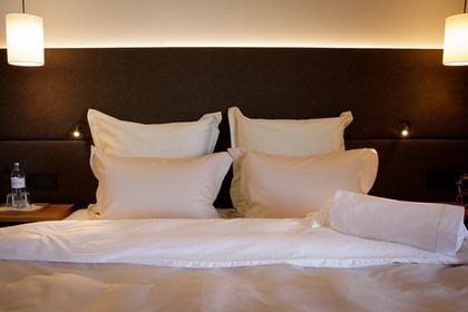 Постельное белье 2 спальное евро Von der Thannen Twist white&beige Белый##Бежевый