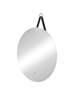 Зеркало "Best Led" D650 на ремне из натуральной кожи черного цвета с бесконтактным сенсором