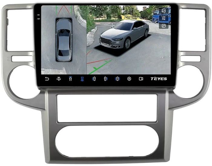 Магнитола для Nissan X-Trail T30 2003-2007 - Teyes CC3-2K-360 на Android 10, Быстрая, 2K QLED, CarPlay, 4G SIM-слот, 4 камеры в комплекте