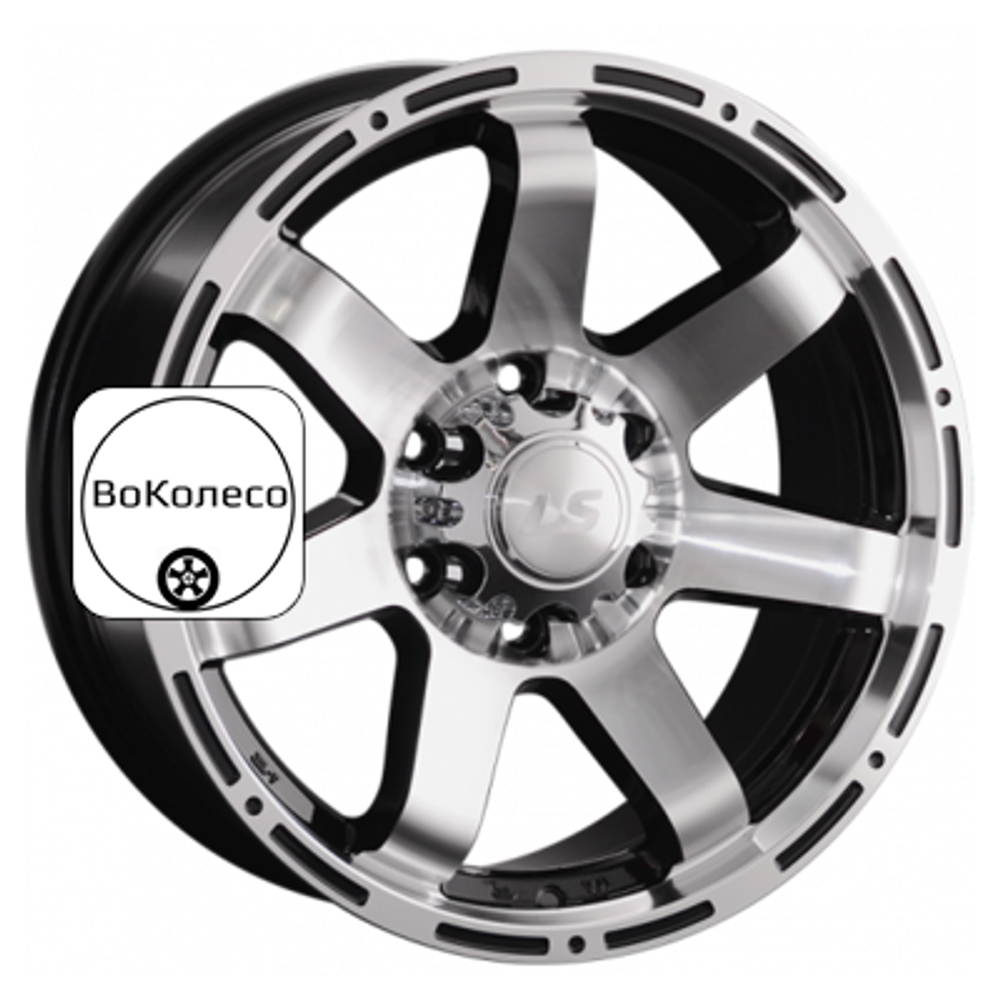 7,5x17/6x139,7 ET25 D106,1 1289 BKF (конус, Колпак+лого) LS